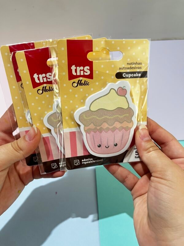 Nota auto adesiva cup cake